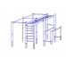 Уличный спортивный комплекс воркаут площадка с пилоном